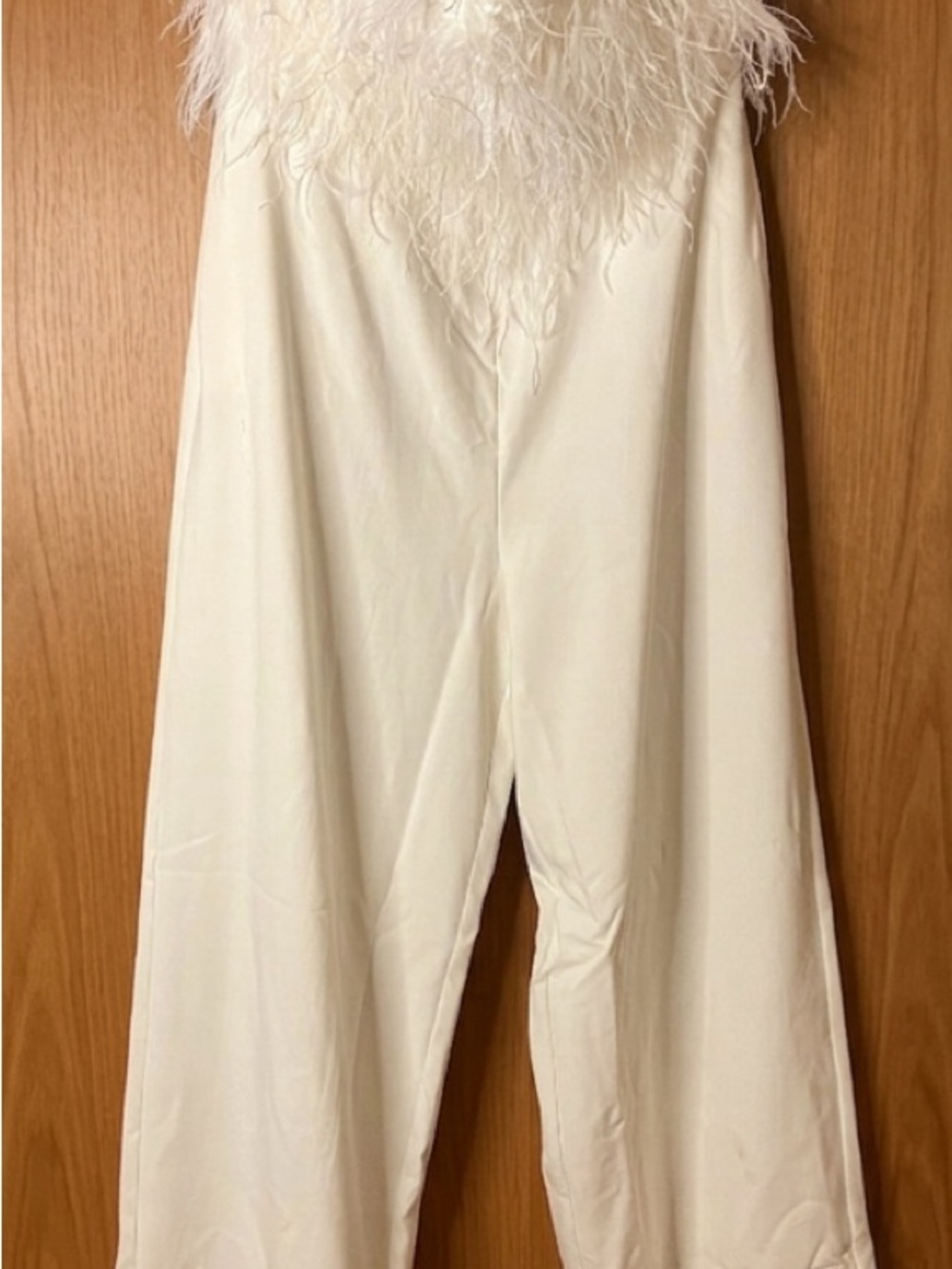NWT ELOQUII White Bridal Wide-Leg Wedding Jumpsuit - Size 18